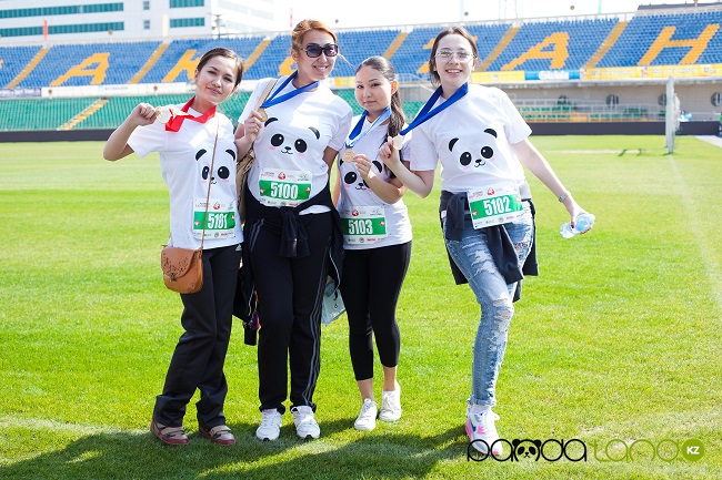 Команда Pandaland.kz приняла участие в третьем алматинском марафоне