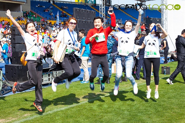 Команда Pandaland.kz приняла участие в третьем алматинском марафоне