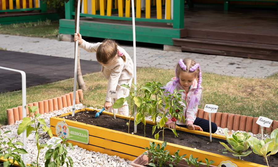 садоводство для детей в казахском детском саду