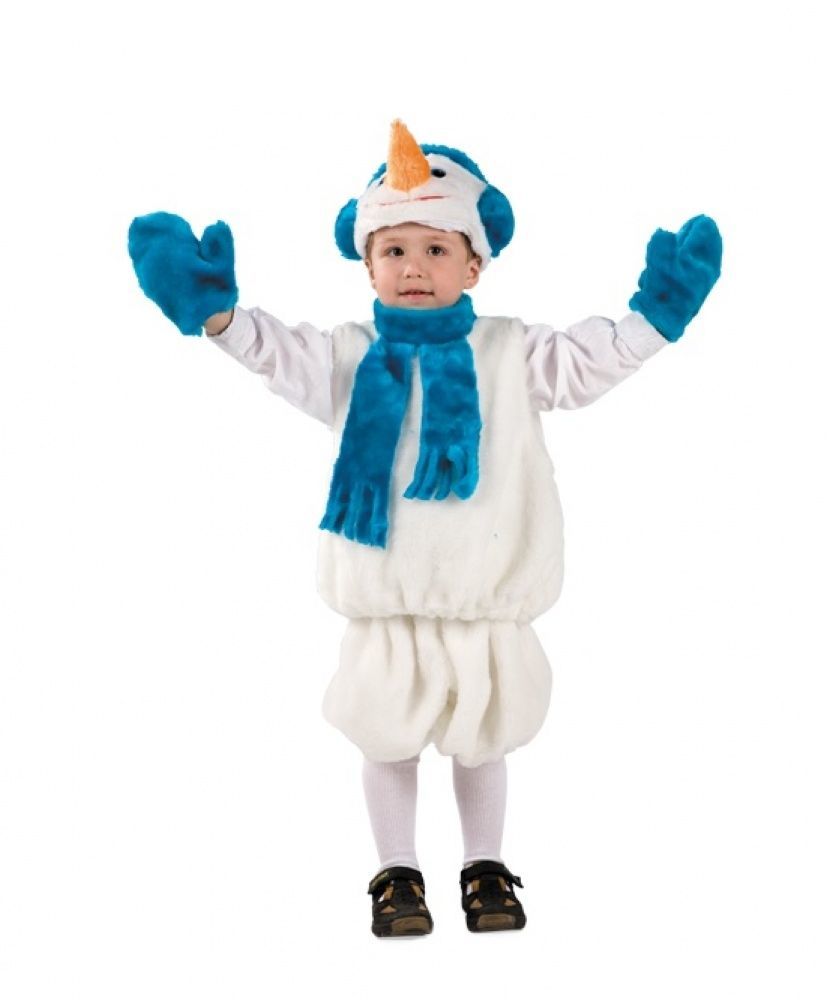 Идеи новогодних костюмов для детей: снеговик