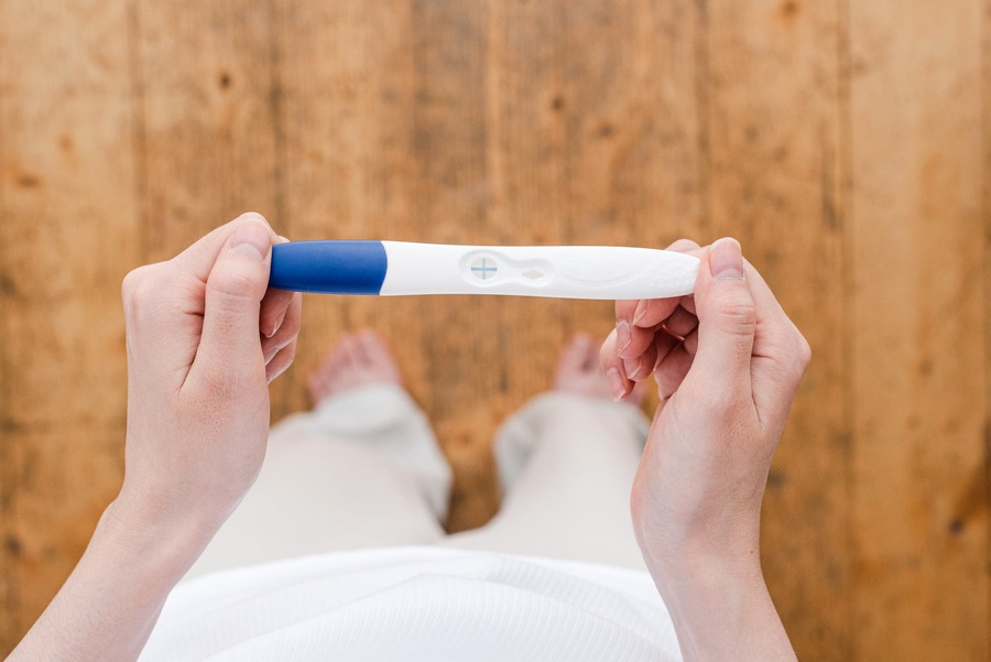 положительный электронный тест на беременность