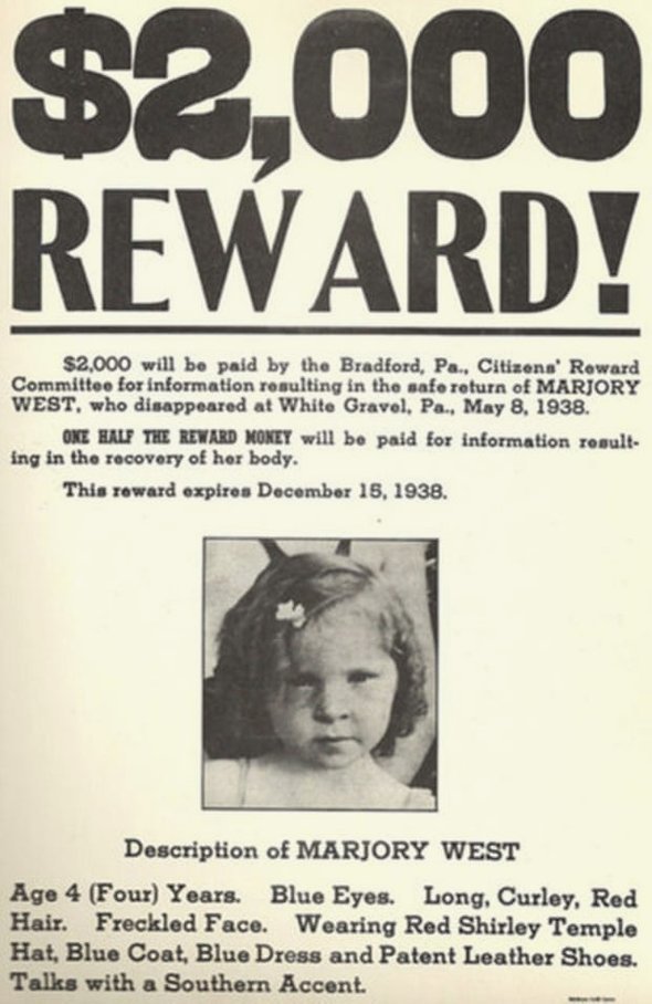 как и куда пропала 4-летняя Марджори Уэст, которая нашлась спустя 67 лет, 1