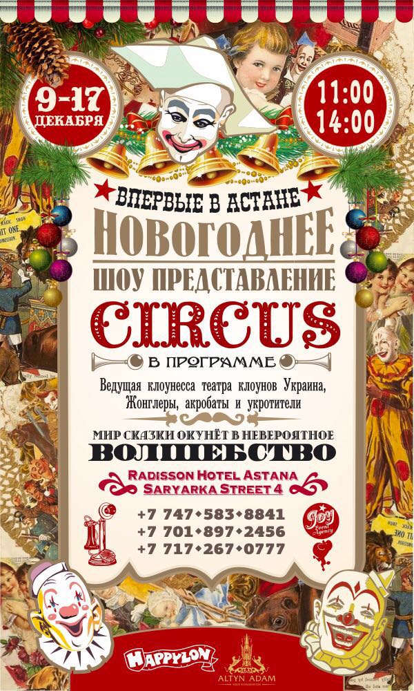 Новогоднее шоу-представление 'CIRCUS'