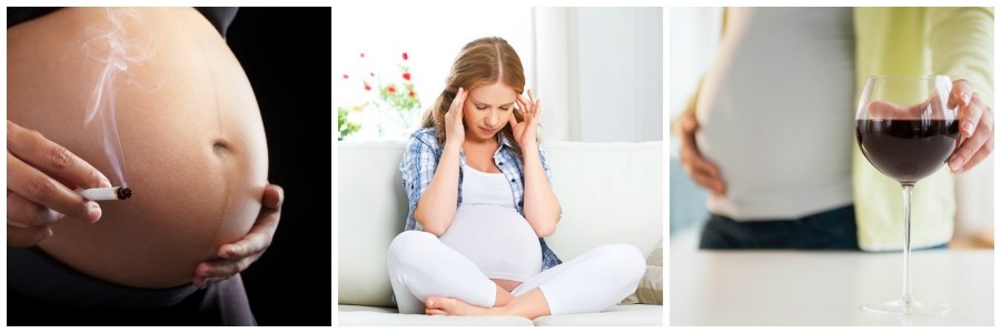Чего нельзя беременным: курение во время беременности, стрессы, алкоголь