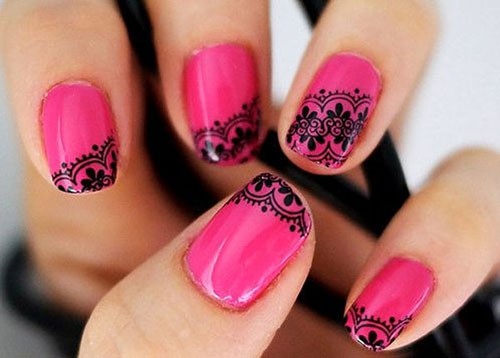 Необычные фото дизайна ногтей шеллак розовый