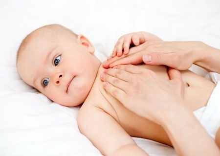 Массаж груди при бронхите у новорожденного как дополнение к сиропу от кашля Проспан