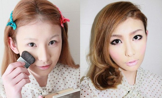 Как сделать глаза больше с помощью макияжа: до и после