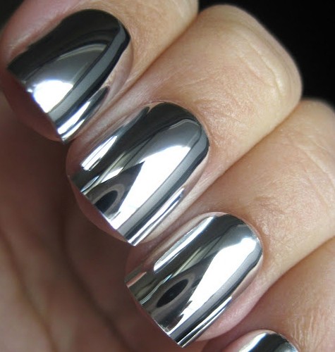 Необычные фото дизайна ногтей шеллак металлический, под металл