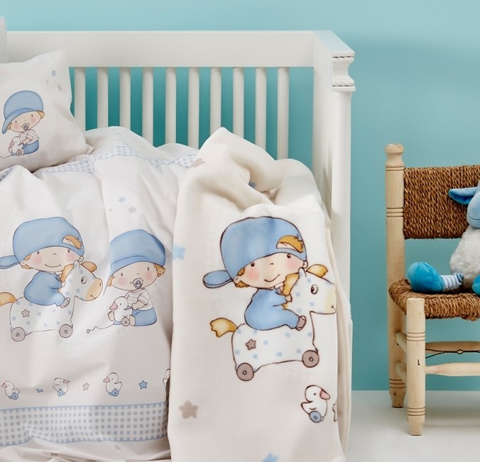 Детское постельное белье Karacahome с милым детским принтом из мягкой натуральной ткани