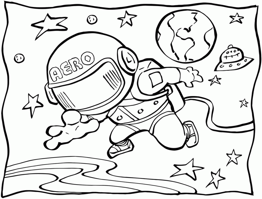 Раскраски про космос для детей