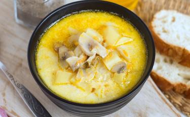 Сырно-сливочный суп с грибами на ифтар 