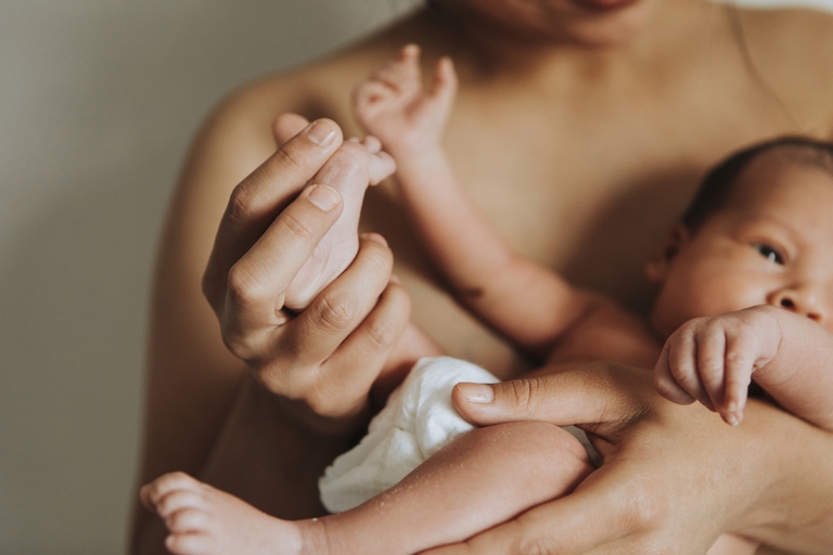 Британка узнала о беременности за день до рождения младенца 