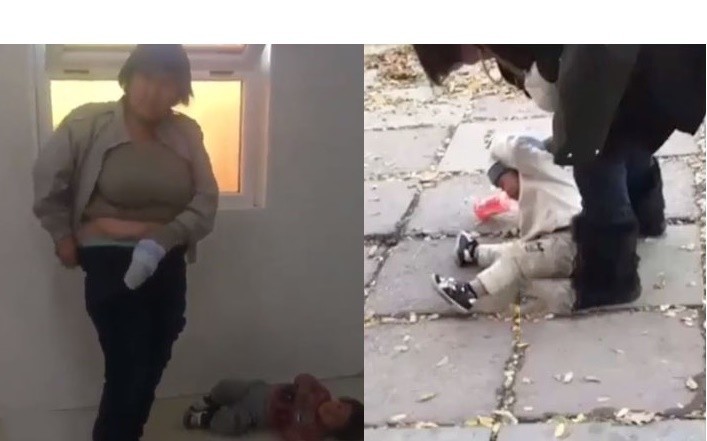 В Шымкенте сняли на видео второй случай жестокого обращения с ребенком