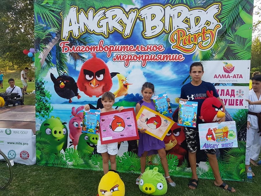 В Алматы состоялось детское благотворительное мероприятие «ANGRY BIRDS PARTY»